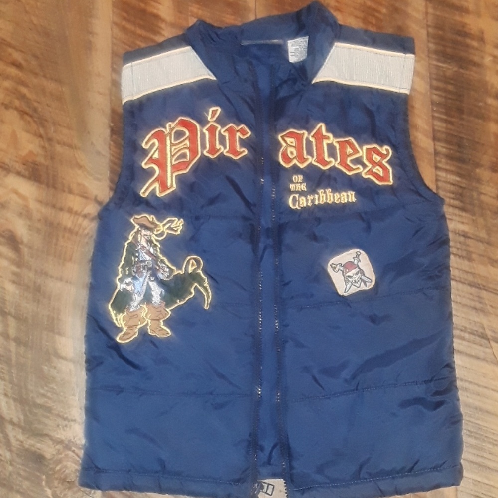 Pirates Of The Caribbean Boys Puffer Vest